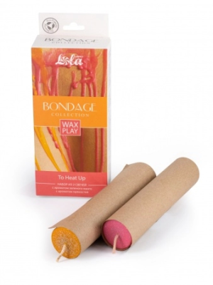 Wax Play – набор БДСМ свечей Bondage To Heat Up, 2 шт (45-50 и 55-60 градусов)