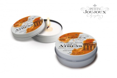 PETITS JOUJOUX ATHENS - Массажная свеча с ароматом мускуса и пачули