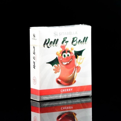 Стимулирующая насадка Sitabella Roll & Ball с шариками Малина