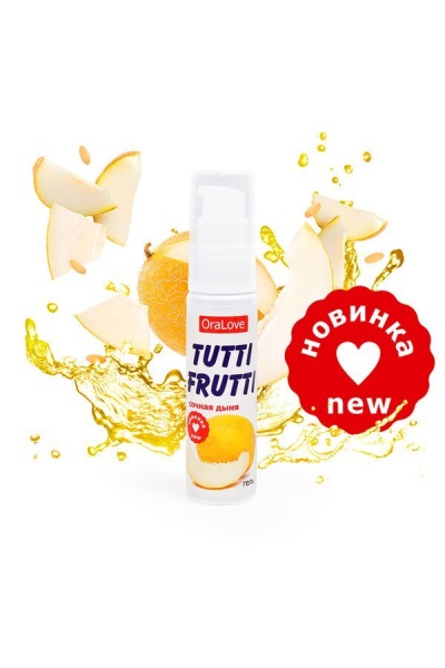 Съедобный лубрикант Tutti-Frutti со вкусом дыни