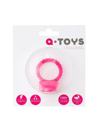 Силиконовое кольцо на член с вибрацией A-Toys