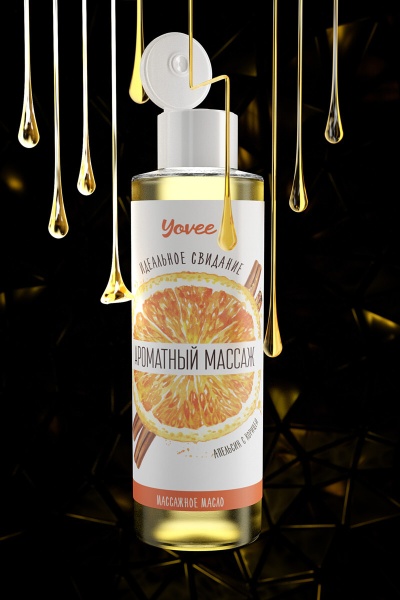 Масло для массажа Yovee с ароматом апельсина и корицы
