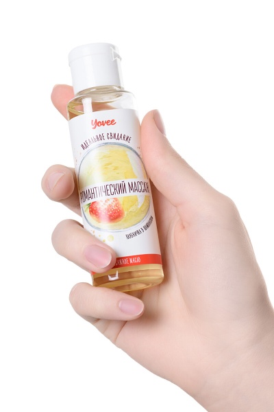 Масло для массажа Yovee с ароматом клубники и шампанского