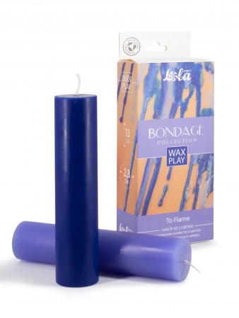 To Flame up - набор из двух БДСМ свечей из коллекции Wax Play (55-60 и 65-70 градусов)