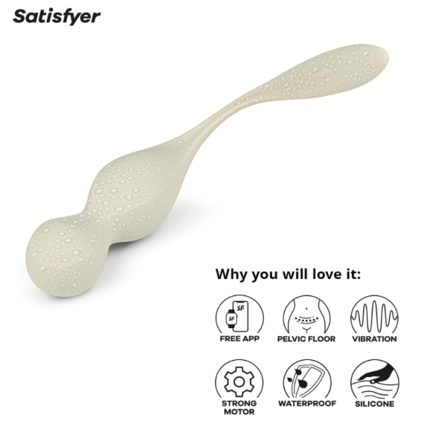 Вагинальный тренажёр с вибрацией Satisfyer Love Birds 1 App connect