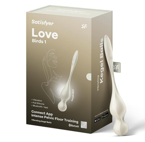 Вагинальный тренажёр с вибрацией Satisfyer Love Birds 1 App connect