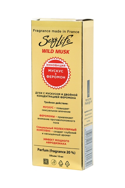 Aoud Vanille, Mancera (№6) - женские духи с феромонами SexyLife Wild Musk