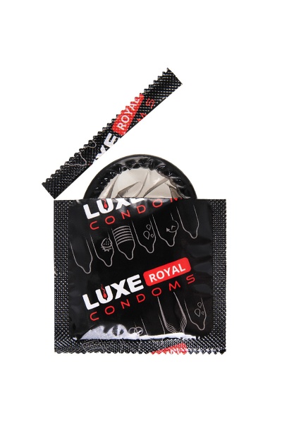 Презервативы черного цвета LUXE ROYAL BLACK COLLECTION