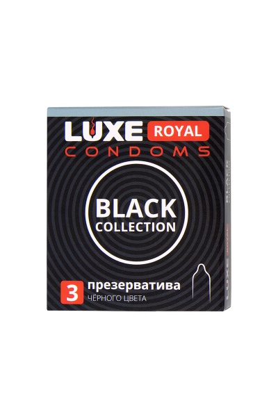 Презервативы черного цвета LUXE ROYAL BLACK COLLECTION