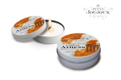 PETITS JOUJOUX ATHENS - Массажная свеча с ароматом мускуса и пачули
