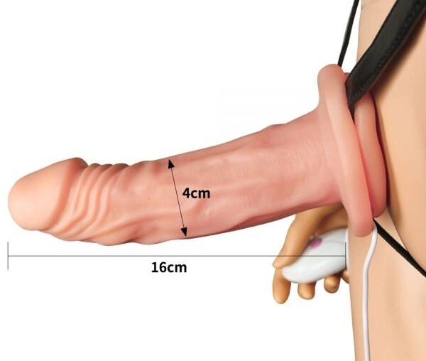 Страпон-фаллопротез Vibrating Unisex Hollow